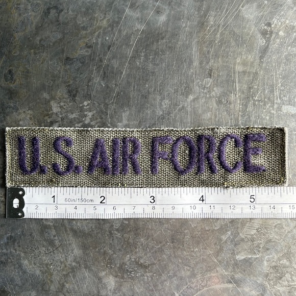 U.S. AIR FORCE embroidered tape patch - Vintage - Picture 8 of 11